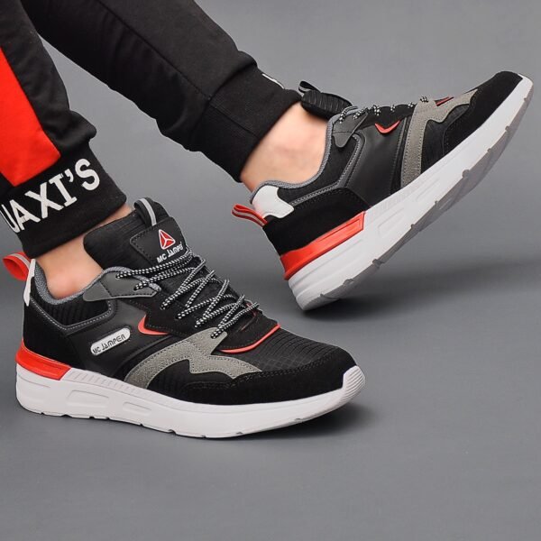 Jamper 2222 Merdane Anorak Spor Ayakkabı Siyah Kırmızı