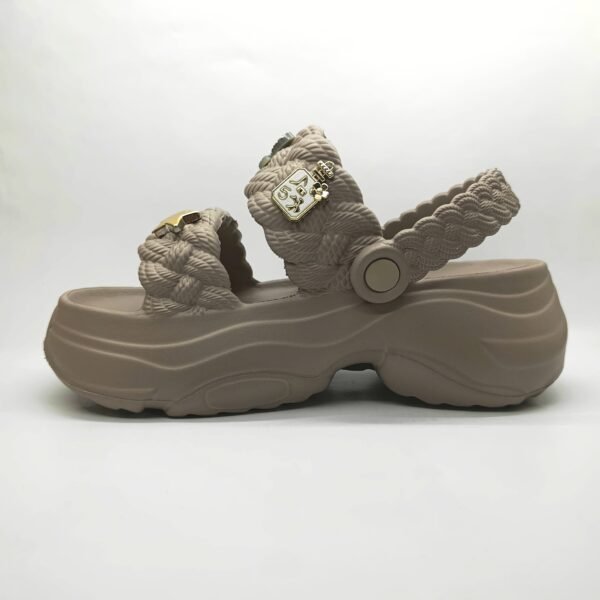 Sonimix EZ0169.02 Zenne Terlik Örgü Çağla Vizon - Görsel 2