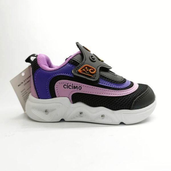 Cicimo 06 Bebe Spor Ayakkabı Anorak Siyah Lila